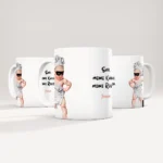 Druckbare anpassbare Tassen-Vorlage