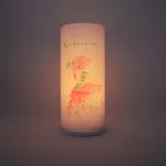 windlicht kiss rose beleuchtet