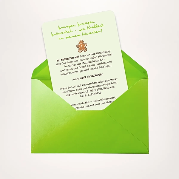 haensel gretel im wald einladung s