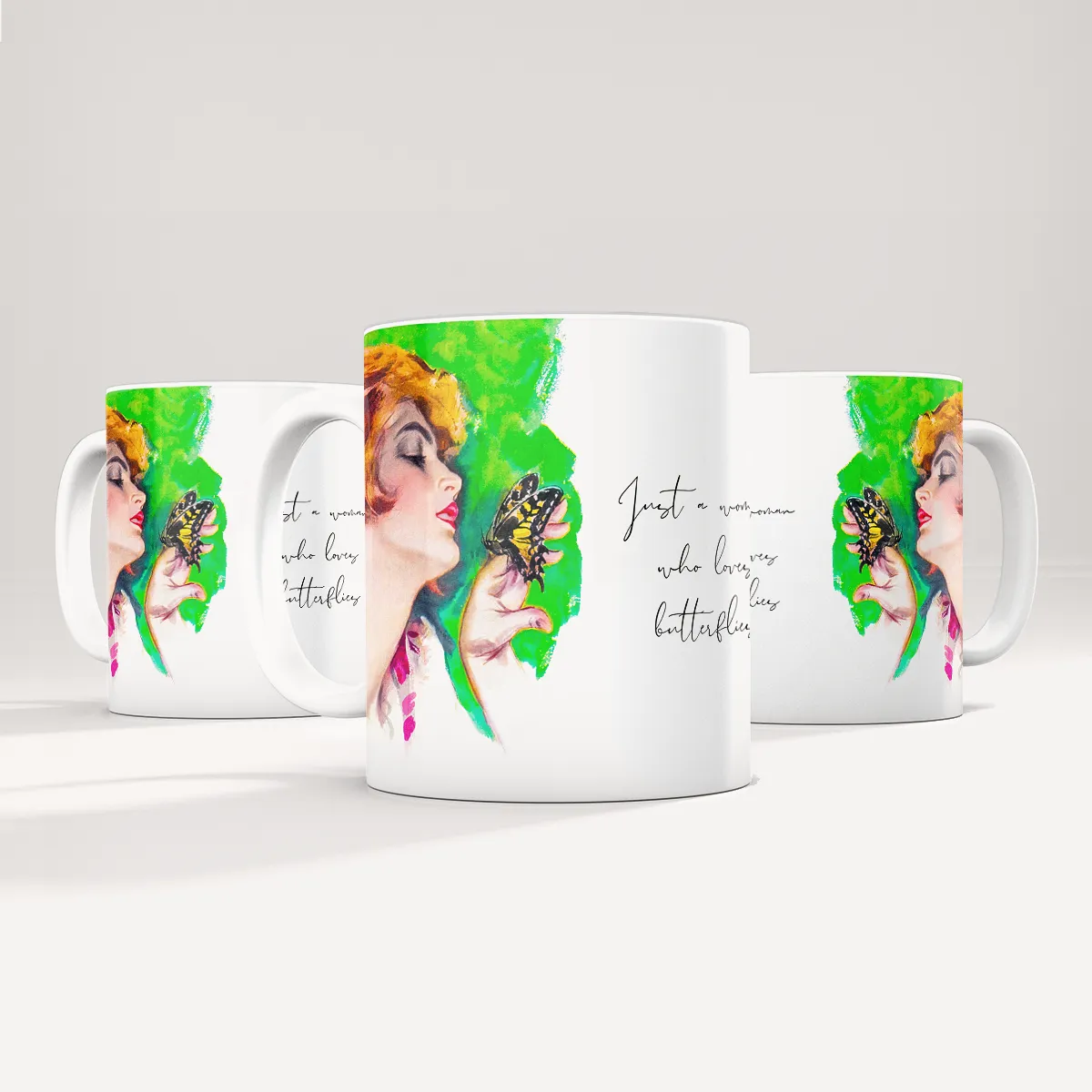 Schmetterlings-Liebe: Elegante Vorlage zum Download