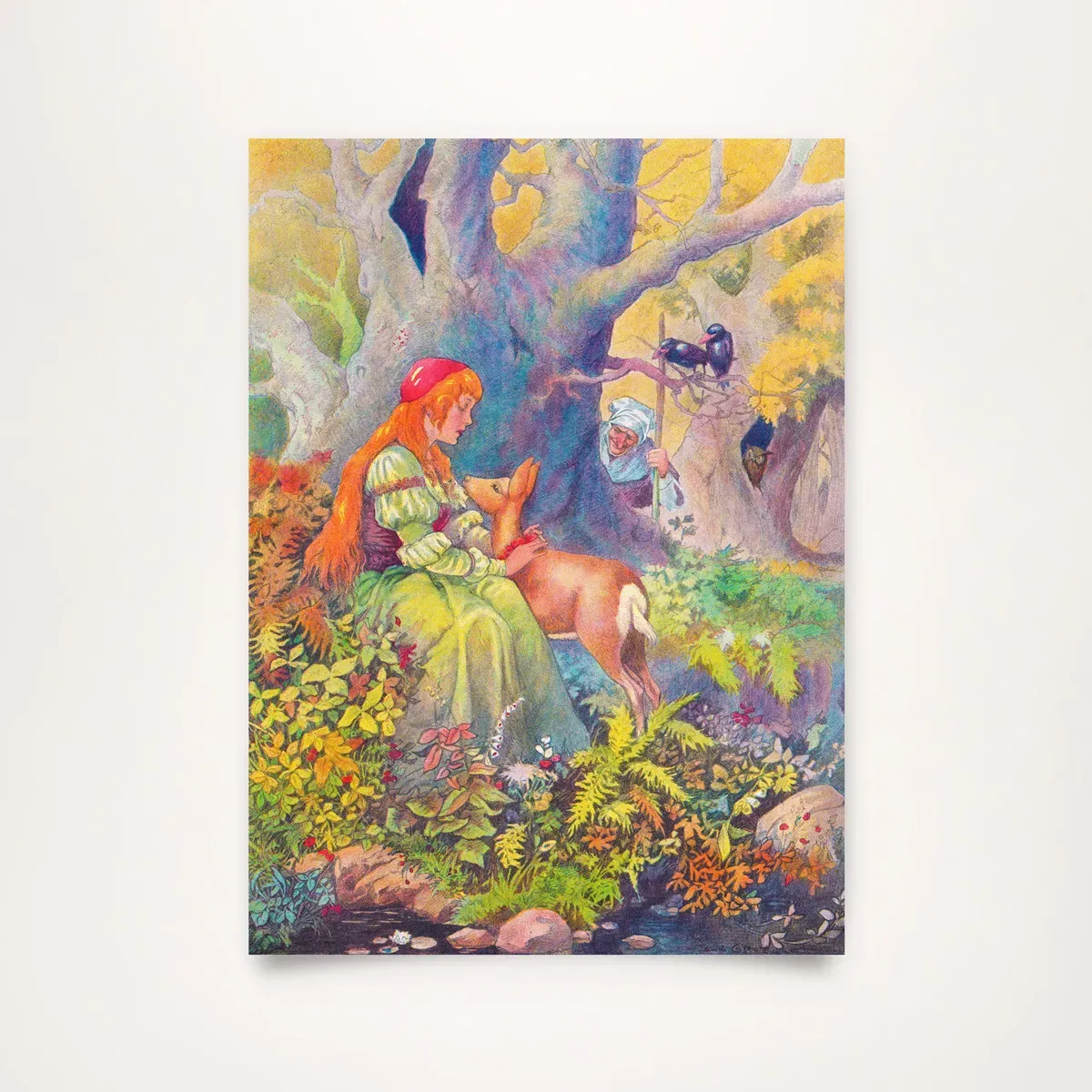 Märchenhafter Bild-Download: „Brüderchen und Schwesterchen“ von Johnny Gruelle, 1914 illustriert