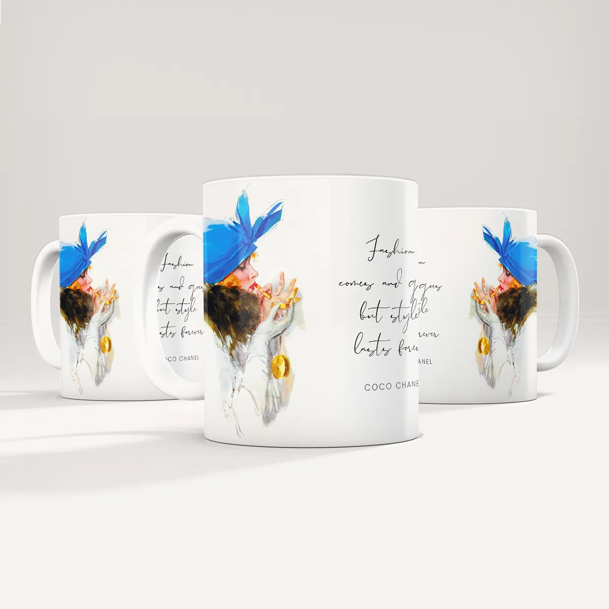 Vintage Mug Template with Style – customizable, DIY