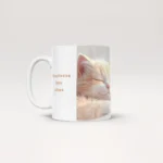 cat mug template happiness has paws