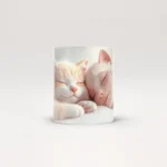 Cat mug template Canva – cute designs  sayings like “Just a girl who loves cats” or “Best Cat Mom ever”. Simply customize  use immediately as a print file!