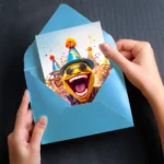 klappkarte-vorlage-smiley-mit-umschlag klappkarte vorlage smiley mit umschlag