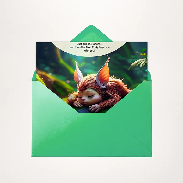 troll mokko dreams invitation template s