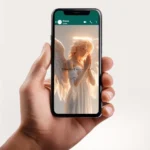 Digitaler Engel-Gruß per WhatsApp – Ein berührender Herzensgruß für Familie und Freunde.