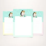 letterhead-template-water-nymphs stationery template mermaids