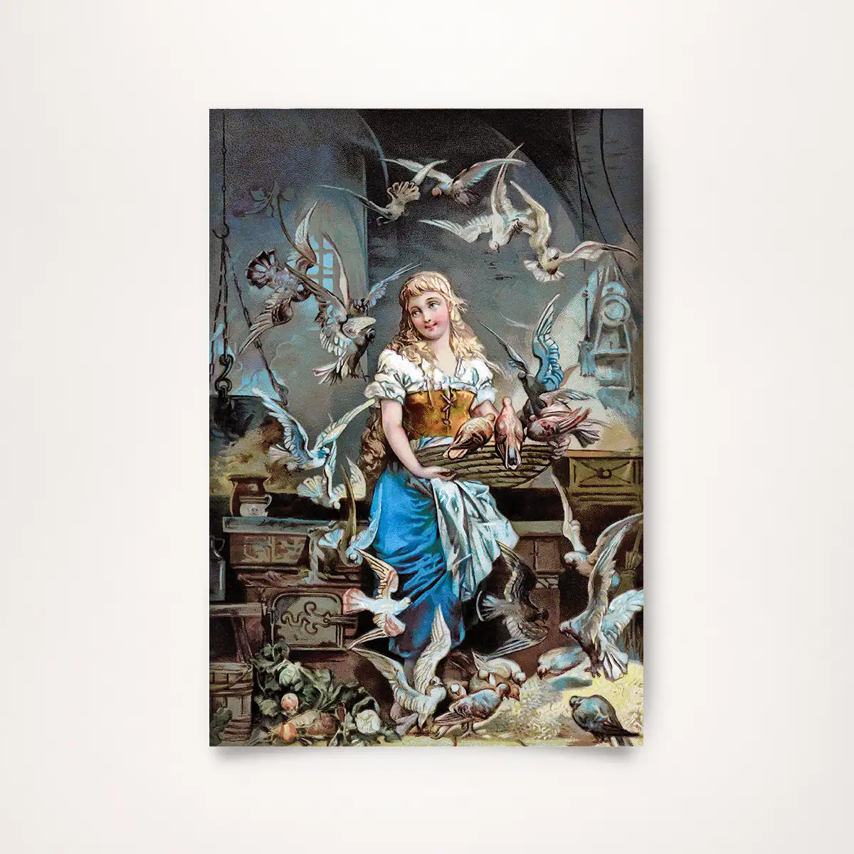 Cinderella as a download – Fairy tale illustration from 1892