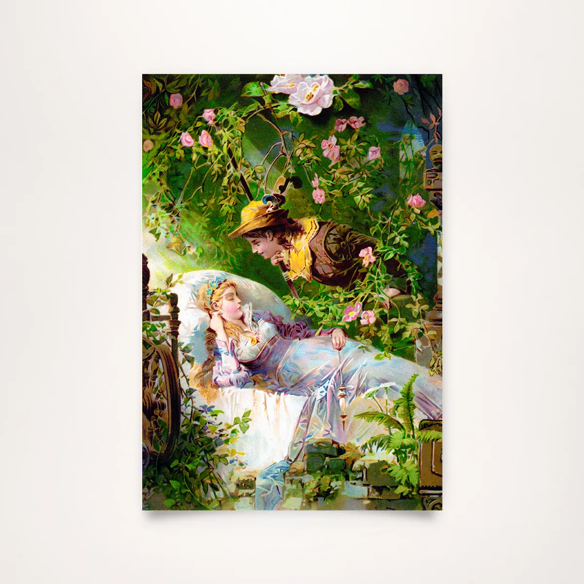 Sleeping Beauty as a download – Fairy tale illustration from 1892