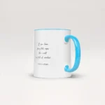 template star money quote mug blue