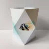 origami-windlicht-fisch-kollektion-meeresbrise Sand-Türkises Origami-Windlicht zum Basteln mit maritimem Fisch-Motiv, Kollektion Meeresbrise.