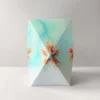 origami-windlicht-seestern-kollektion-meeresbrise Korall-Türkises Origami-Windlicht zum Basteln mit maritimem Seestern-Motiv, Kollektion Meeresbrise.