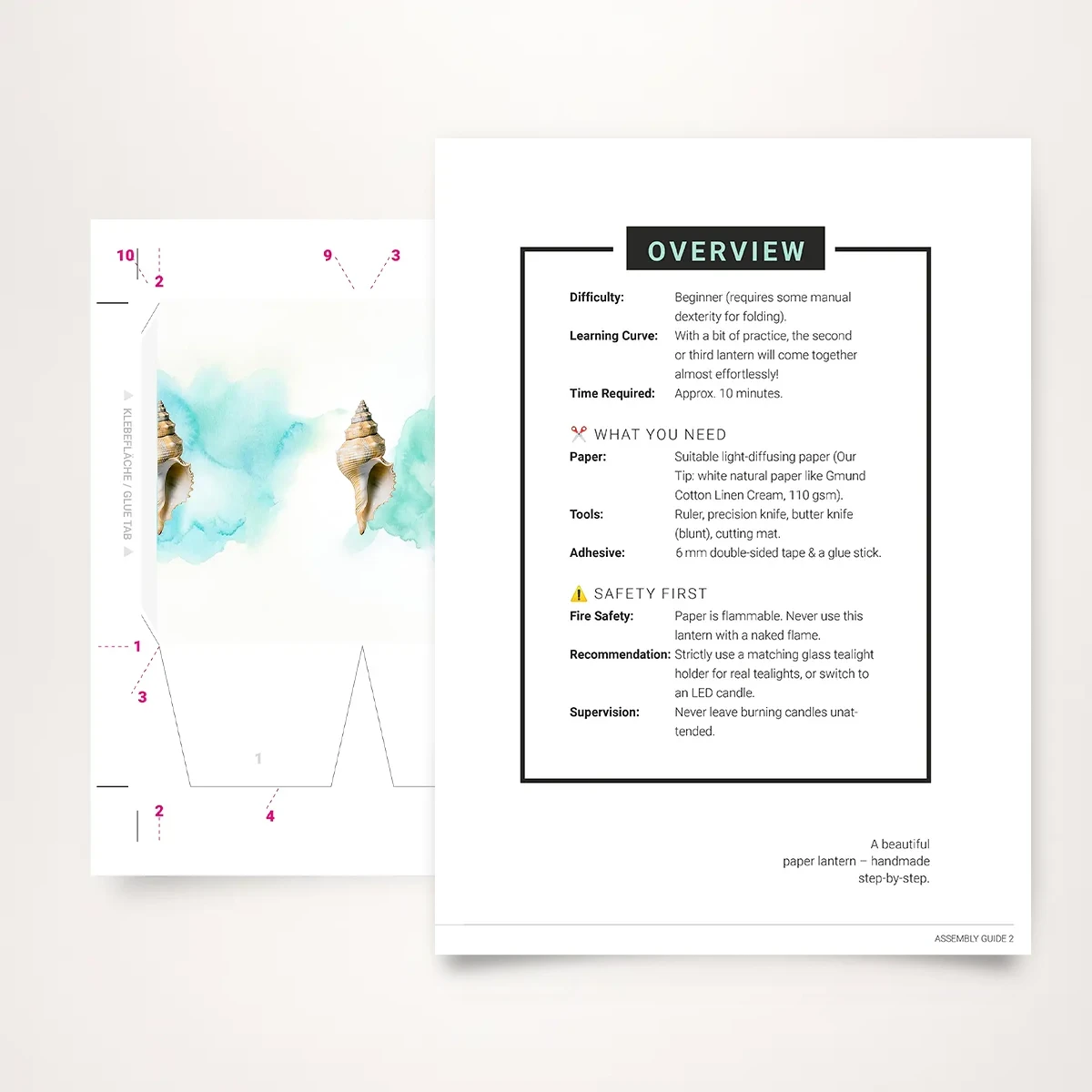 paper-lantern-shell-instructions paper shell lantern instructions
